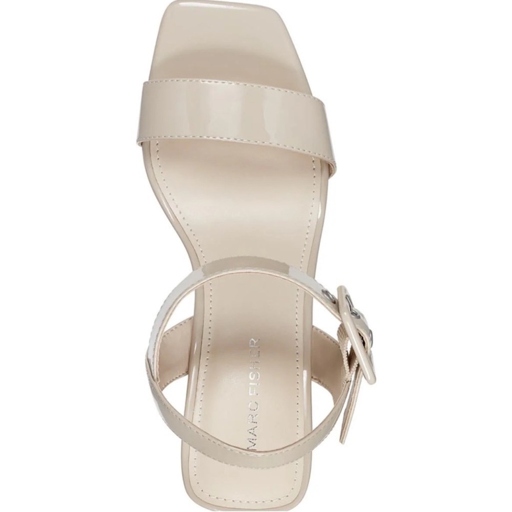 New With Box Marc Fisher Open Toe Wedge Sandals Size 8.5 - Picture 2 of 3